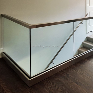 Ringhiera di <span class=keywords><strong>Sicurezza</strong></span> Moderna YL <span class=keywords><strong>in</strong></span> Alluminio e Vetro con Profilo a U e Finitura Satinata/Specchiata per Ville, Centri Commerciali, Uso Interno/Esterno - Product Image 6