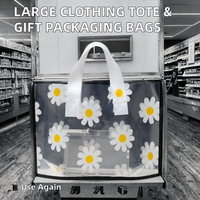 Sacs fourre-tout réutilisables en PE imprimés en héliogravure, anti-odeur, refermables, 50*40cm, pour supermarchés, vêtements, boîtes à chaussures et emballages cadeaux
