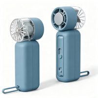 Ventilateur portable haute vitesse rechargeable par USB, mini ventilateur à main pour le bureau, la maison, les voyages et l'extérieur