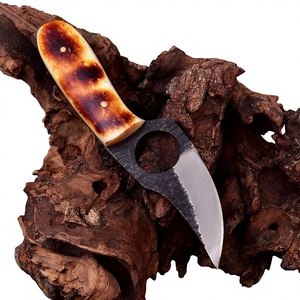 Couteau à dépecer, petit couteau de chasse à lame fixe, couteau à dépecer les os en acier au carbone, lame de 3 pouces, équipement de camping en plein air, lame fixe - Product Image 6