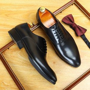 Zapatos de Cuero Personalizados de Lujo para Hombre, Zapatos Casuales de Vestir de Piel Vacuna para Hombre, Zapatos Pulidos para Hombre - Product Image 4