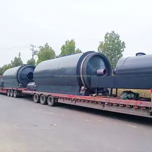 The latest waste tire to oil plastic scrap pyrolysis equipment prices