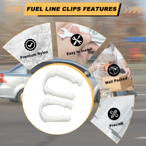 1/2\&quot; OD Nylon Fuel Line Retainer <strong>Clips</strong> New Condition Fuel Line Repair Retaining Nylon <strong>Clips</strong> Model 800-040 - Product Image 5