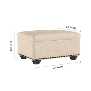 Venta caliente 5th <span class=keywords><strong>Ave</strong></span> moderna de tapizado de almacenamiento otomana de iluminación led en otomano - Product Image 5