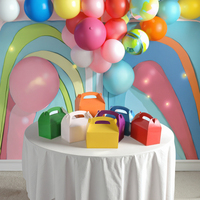 Boîtes à bonbons de friandises multicolores haut de gamme finition mate rigide pour enfants anniversaire bébé douche emballage de faveur de fête de mariage