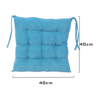 Coussin de siège carré moderne en peluche antistatique tricoté pour la maison, le bureau et la voiture, personnalisable et lavable à la main