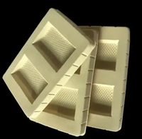 Plateau intérieur floqué personnalisé à plusieurs compartiments, grille séparée, doublure en velours pour emballage intérieur de boîtes à cosmétiques, outils, ou cadeaux