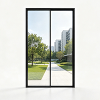 Fenêtre coulissante en acier série 70, à visibilité réduite, grand format, du sol au plafond, design minimaliste de luxe pour résidence, pour UE et États-Unis
