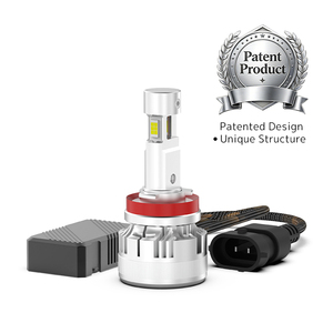 Bombilla LED para Faros Delanteros P19W Luces H8 H11 Patentada con Controlador Externo, Luz de 6500K, Chips LED en Tres Lados, Zona Oscura Cero, Mayor Seguridad - Product Image 1