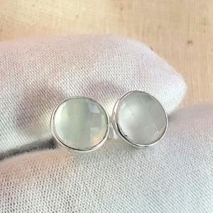 Pendientes de Plata de Ley 925 con Calcedonia Natural Color Aqua - Product Image 4