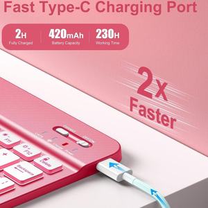 Étui de protection pliable à trois volets avec fente pour stylet et clavier intégré pour iPad Air 11 pouces, modèle A16 2025 - Product Image 4