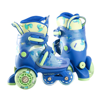 Patins à roulettes pour enfants débutants, 3-6 ans, garçons et filles, cadre en PP, roulements ABEC-7, rebond élevé, PU lumineux, légers et durables