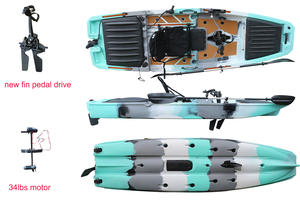 Nouveau système de gouvernail pour <span class=keywords><strong>kayak</strong></span> à pédales, nouveau <span class=keywords><strong>kayak</strong></span> à pédales à aileron, moteur électrique pour <span class=keywords><strong>kayak</strong></span> de pêche, 10,5 pieds, assis sur le dessus, une personne, utilisation en mer - Product Image 5
