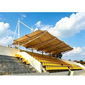 Structure en acier avec membranes ignifuges pour les gradins des terrains de sport (football, basketball) des campus et les toits des gradins. - Product Image 1