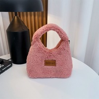 Automne-hiver nouveau sac en peluche femmes mode polyvalent mignon sac à main en peluche