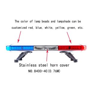 Nouveau haut-parleur de sirène d'alarme d'urgence d'ambulance rouge bleu de 76cm du fabricant barre lumineuse à LED pour voitures - Product Image 4
