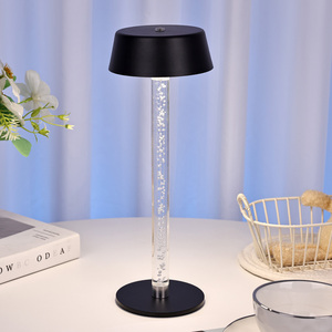 Restaurant Art Décoration intérieur Tactile Gradateur LED Luxe Alliage d'Aluminium LED Lampe de Bureau Sans Fil <span class=keywords><strong>avec</strong></span> Abat-Jour - Product Image 3