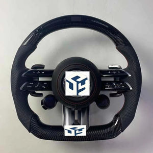 Volant en fibre de carbone pour Mercedes Benz A-MG W117 W220 Bra-bus W140 S550 W217 CLS W257 - Product Image 1