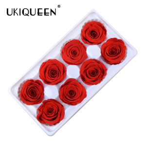 Venta al por Mayor de Cabezas de Rosas Preservadas de 4-5cm, Flores Preservadas de Tacto Real, Rosas Eternas Estabilizadas, Rosas Preservadas - Product Image 3