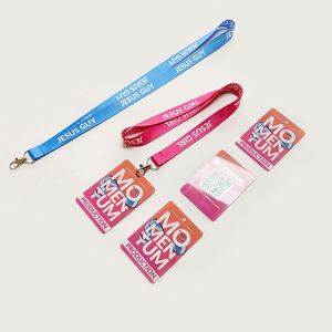 Hot Sale White Woven Polyester Fabric <b>Keychain</b> Lanyard Popular Off-Keys Wristbands for Promotional Use - Product Image 3