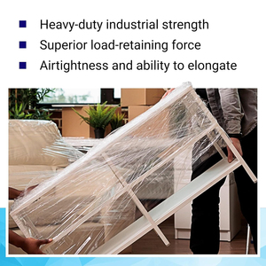 Thêm dính rõ ràng nhựa bọc phim 5 "x 1000 'mini cuộn 80 đo gói 10 bổ sung CuộN xé kháng cho văn phòng di chuyển - Product Image 5