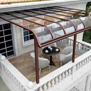 <span class=keywords><strong>Auvent</strong></span> de piscine gris en polycarbonate, protection contre la pluie, <span class=keywords><strong>auvent</strong></span> en aluminium pour soleil et pluie, protection contre les pentes éloignées de la maison - Product Image 5