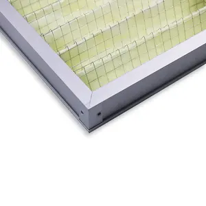 Folding Plate Type Primary Air Filter Electrical Panel Fan air Filter Metal Plate Air Filter