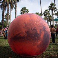 360 Ballon gonflable de Mars réaliste de publicité gonflable personnalisé pour les nouveautés d'événements