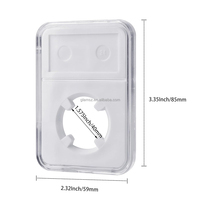Boîtier de rangement personnalisé en plastique pour pièces de monnaie de collection de 19 mm, étiquettes commémoratives en silicone en vrac, support de pièces de monnaie graduées NGC PCGS