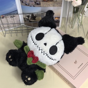 Peluche Panda Squelette Doux en Gros, Jouet en Peluche Visage Crâne Gothique Effrayant pour Halloween, Décoration Cadeau Gothique - Product Image 4