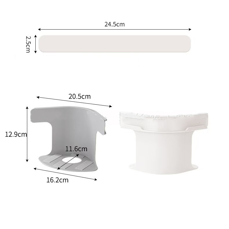 Gris extra grande taille (lot de 4 sacs d'opp) 24.5*16.2*12.9cm