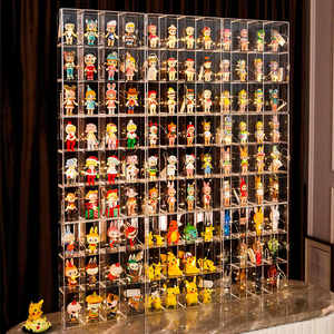 Giá đỡ trưng bày <span class=keywords><strong>acrylic</strong></span> trong suốt có cửa trượt dành cho đồ chơi mô hình Funko Mini Pop, đồ chơi hành động, đồ sưu tầm - Product Image 3