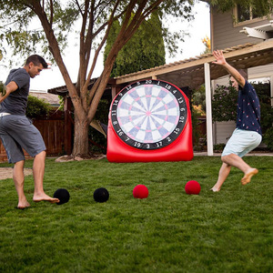 ZHANXING Cible <span class=keywords><strong>de</strong></span> fléchettes gonflable en PVC - Personnalisable, légère, portable, épaissie, pour pelouse, lancer <span class=keywords><strong>de</strong></span> golf et <span class=keywords><strong>de</strong></span> basketball, à partir <span class=keywords><strong>de</strong></span> 6 ans - Product Image 2