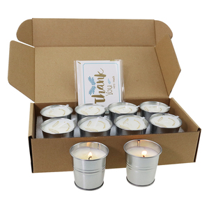 <span class=keywords><strong>Bougie</strong></span> anti-moustiques artisanale en métal, à la cire de soja, aromathérapie, respectueuse de l'environnement, <span class=keywords><strong>pour</strong></span> le camping en plein air, 55 g, Noël - Product Image 4