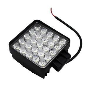 75W 12V LED Work Light 4 inch High Power Off Road Light square Off Road LED Work Lamp Flood Lamp For Boat SUV ATV truck