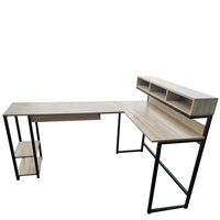 Bureau de jeu PC convertible extensible en métal moderne pour la maison, le bureau, l'angle de l'ordinateur