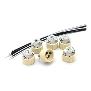 CE Certified Ceramic GU10 Spotlight <strong>Socket</strong> with MR16 Connector Screw Base 250V/2A 2-Year Warranty - Product Image 2