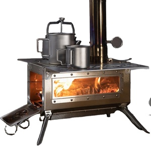 Échantillon Gratuit - Poêle à Bois Portable CE pour Extérieur avec Tuyau de Cheminée, Accessoires pour Poêle à Bois de Camping, Pique-nique, Acier Inoxydable - Product Image 3
