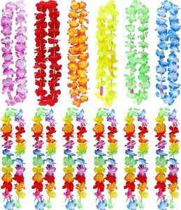 Collier Hawaïen Lumineux à LED, Guirlande de Fleurs Hawaïennes pour Soirée Luau, Arc-en-ciel, <span class=keywords><strong>Tropical</strong></span>, Plage Hawaïenne, Fête et Décorations de Carnaval - Product Image 3