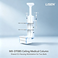 Système de suspension médical pour soins intensifs, moniteur suspendu, bras de suspension pour plafond, système de suspension chirurgical LISEN MX-DT08S CE/ISO13485/ISO9001