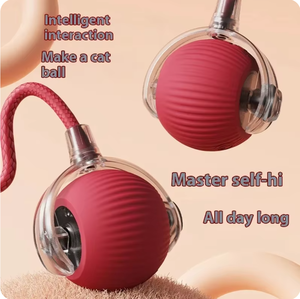 Pelota de Juguete Eléctrica Recargable para Gatos, Pelota Rodante Automática para Mascotas, Alivia el Aburrimiento, Pelota de Peluche para Jugar con Gatos - Product Image 3