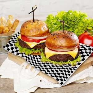 Custom Greaseproof Craft <b>Paper</b> Hamburger Sandwich Packaging with <b>Wax</b> Coating for Food Cake Candy - Product Image 5