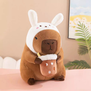 Capybara con búp bê sang trọng hình thú nhồi bông Đồ chơi bông trẻ em capybara đồ chơi dễ thương mềm nhồi bông đồ chơi sang trọng - Product Image 4