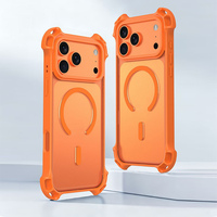 Coque de téléphone transparente antichute et antichoc pour iPhone 17 Air 16 Plus 15 14 13 12 Pro Max 11, compatible avec la recharge sans fil et magnétique