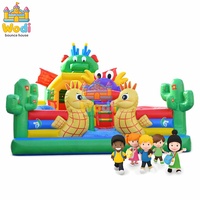 WODI Castillo Inflable Comercial de PVC de Grado Comercial de 0.55 mm, Inflable Comercial para Niños y Adultos, Grado de Alquiler