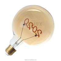 Joyeuses fêtes G125 Ampoule LED décorative transparente à filament pour Noël