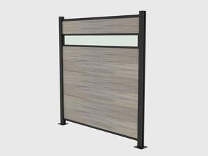 1.8*1.8M Weather Resistant DIY Acrylic Aluminum Wood Plastic Composite Wpc Panel <strong>Fence</strong> <strong>Fencing</strong> - Product Image 2