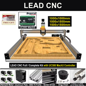10 % de Réduction BulkMan3D Lead Kit Complet CNC Routeur 4 Axes UC300 Mach3 Moteurs Pas à Pas en Boucle Ouverte 2,45 N.m pour Travail du Bois - Product Image 1