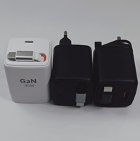Chargeur GaN rétractable certifié 30W Type-C USB-A PD 3.0 QC PPS OVP OTP OCP Sortie 5V 9V 20V