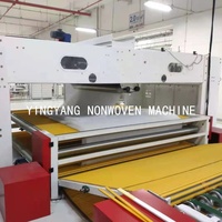 Ligne de production automatique de coussinets YINGYANG pour machine de remplissage de couettes tuftées, équipée d'un cardoir et d'une machine à superposer les tissus non tissés